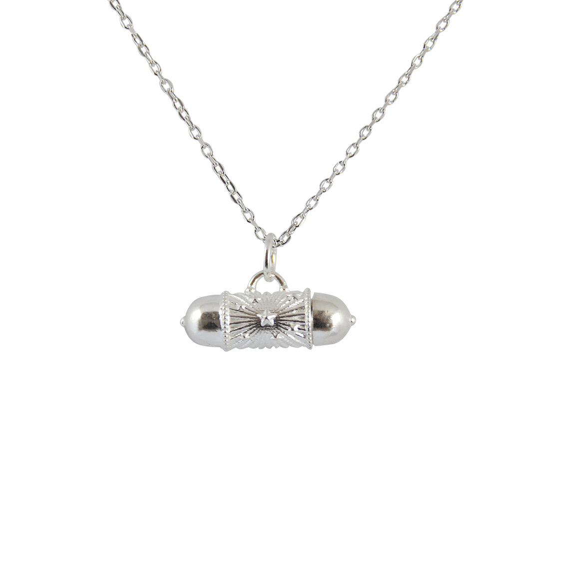 Collier argent 925 talisman lucky et étoiles