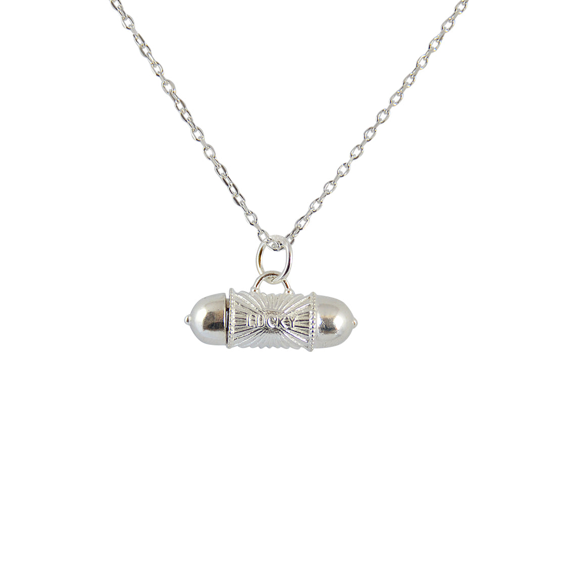 Collier argent 925 talisman lucky et étoiles