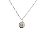 Collier argent 925 médaille oeil chance