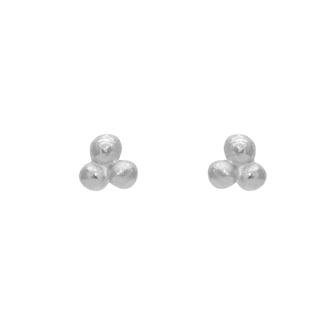 Boucles argent 925 3 boules - Boucles d’oreilles