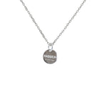 Collier argent 925 médaille flamme passion