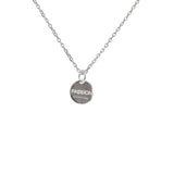 Collier argent 925 médaille flamme passion