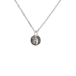 Collier argent 925 médaille flamme passion