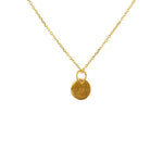 Collier doré médaille flamme passion - Colliers