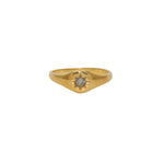 Bague dorée pierre et étoile - 50 / LABRADORITE