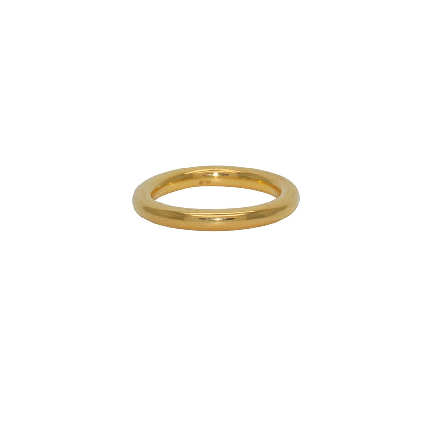 Bague anneau dorée à l’or fin 18k - Bagues
