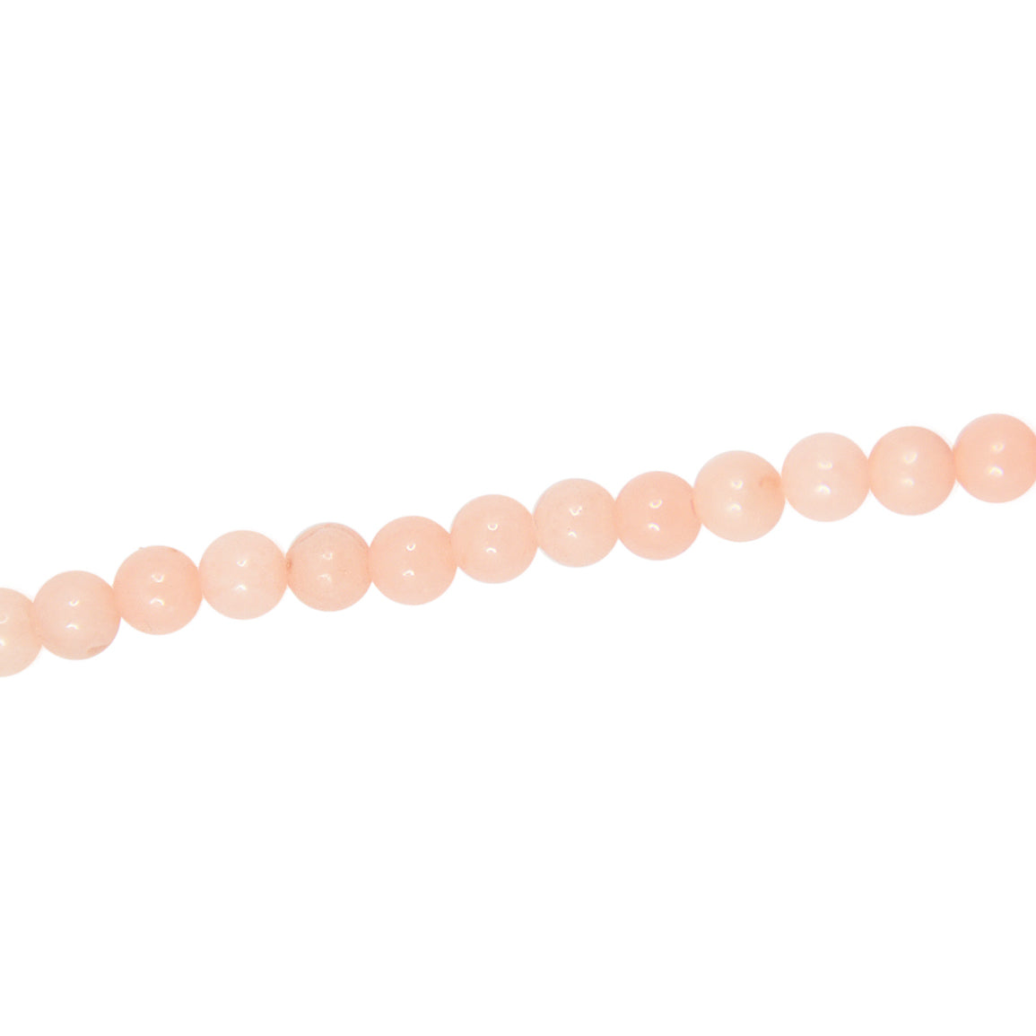 Collier perles en agate rose