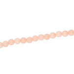 Collier perles en agate rose