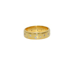 Bague dorée et zircons