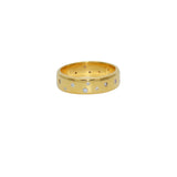 Bague dorée et zircons