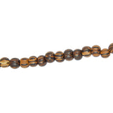 Collier perles bois moucheté