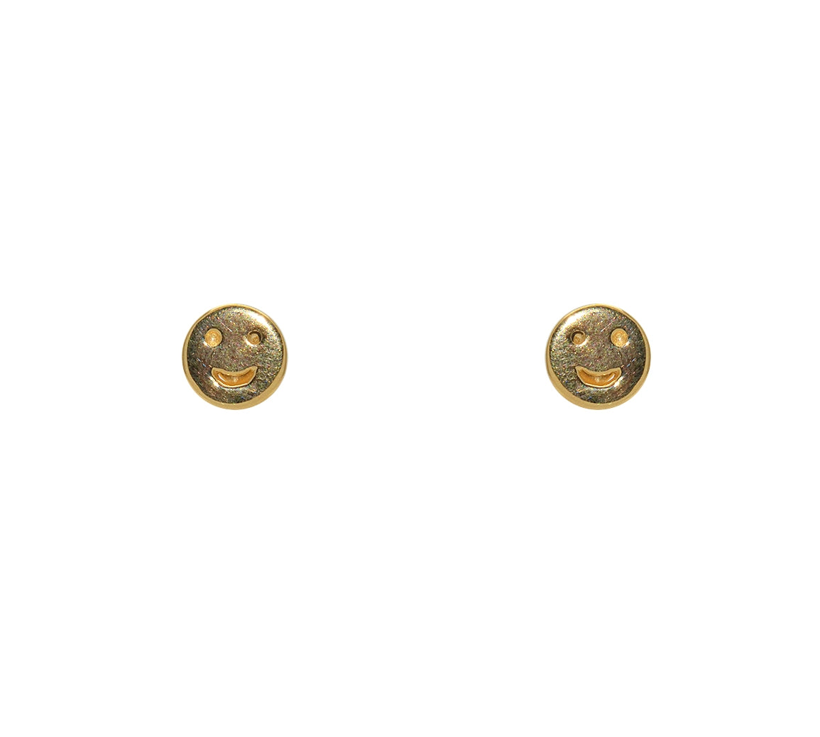 Boucles d’oreilles dorées smile