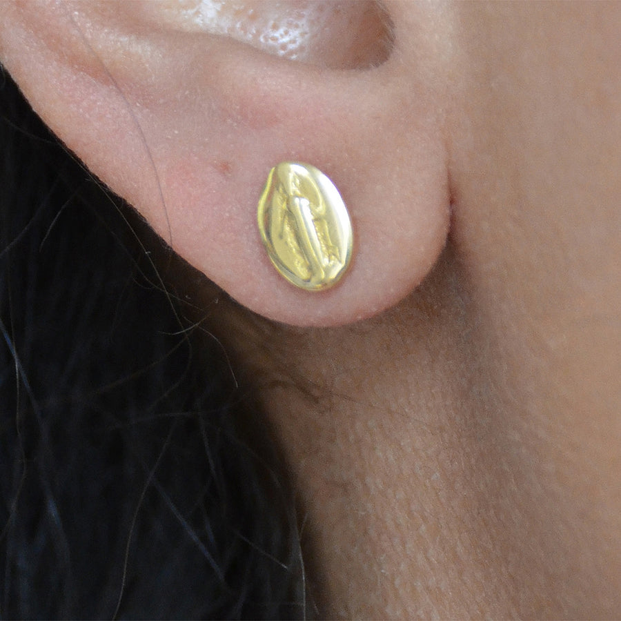 Boucles d’oreilles dorées Sainte Marie