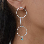 Boucles d’oreilles argent 925 et turquoise