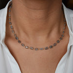 Collier doré et labradorite