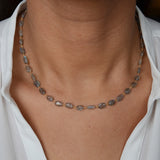 Collier doré et labradorite