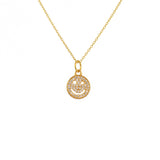 Collier doré smile zircons - ZIRCONS BLANCS