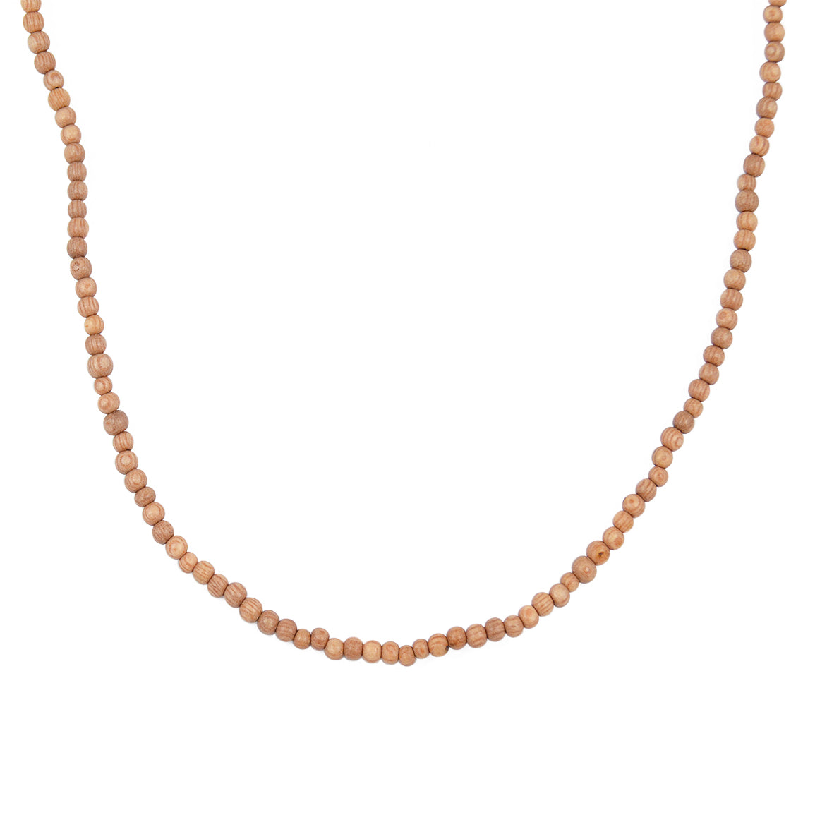 Collier perles fines en bois