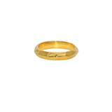 Bague dorée martelée