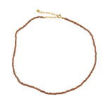 Collier perles fines en bois