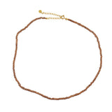 Collier perles fines en bois