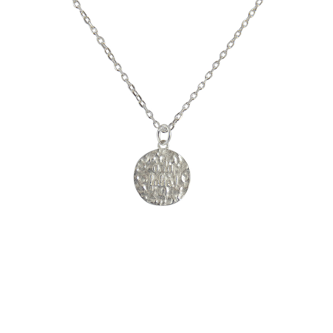 Collier argent 925 médaille à la folie!