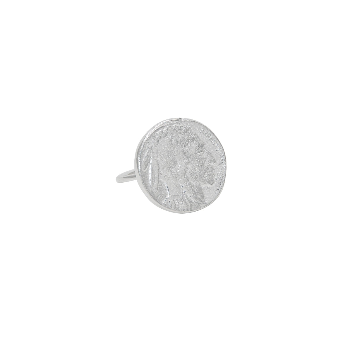 Bague médaille indien en argent 925 - Bagues