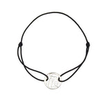 Cordon noir Vierge argent 925