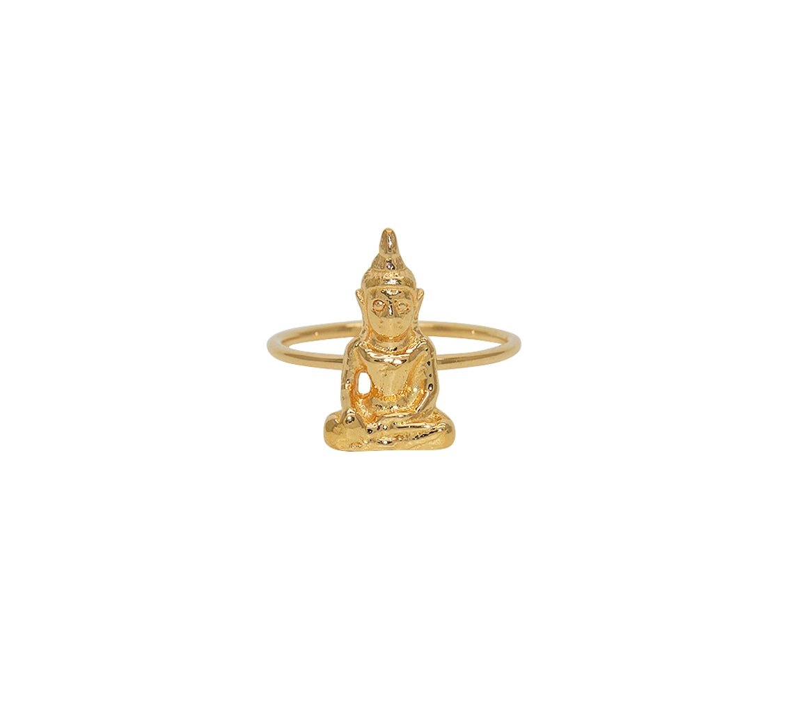 Bague dorée Bouddha - Bagues
