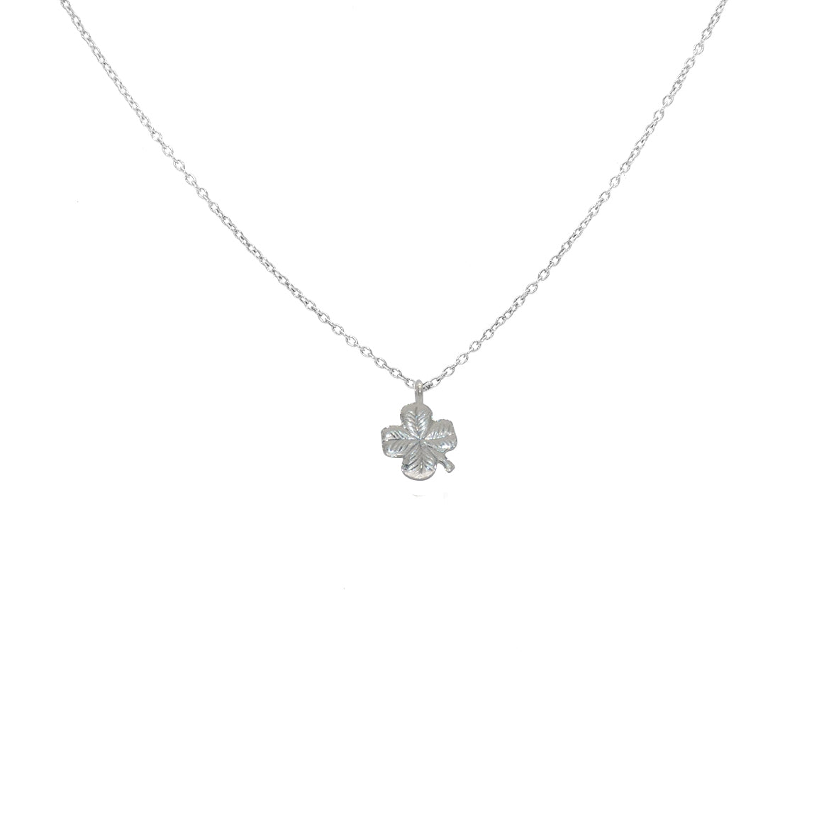 Collier argent 925 pendentif trefle