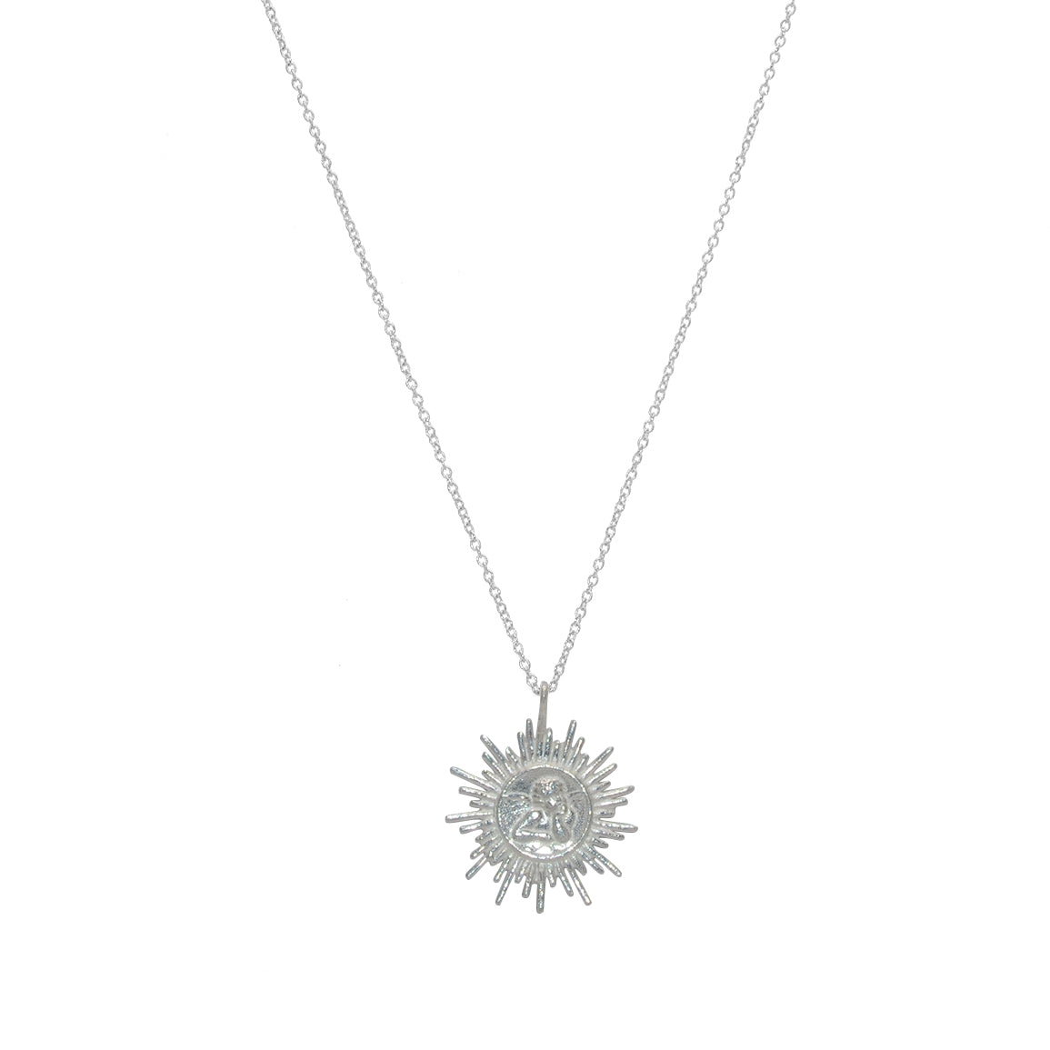 Collier argent 925 soleil ange