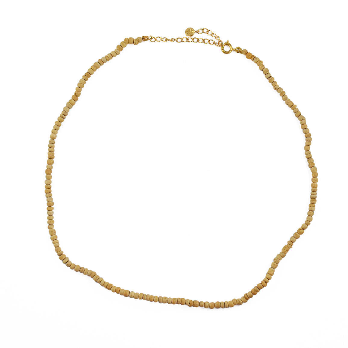 Collier perles fines bois de coco