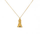Collier doré bouddha et pierre - LABRADORITE