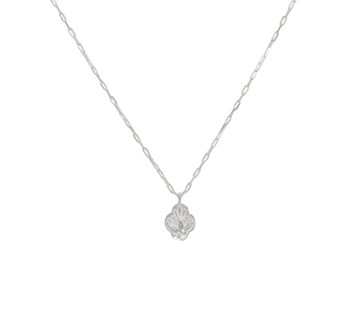 Collier argent 925 colombe et zircon