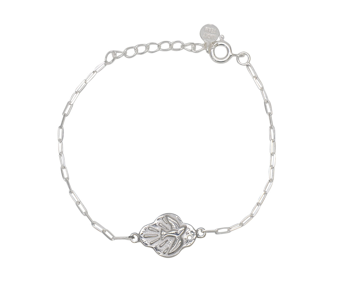 Bracelet argent 925 colombe et zircon