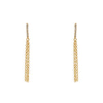 Boucles dorées et zircons - ZIRCONS BLANCS