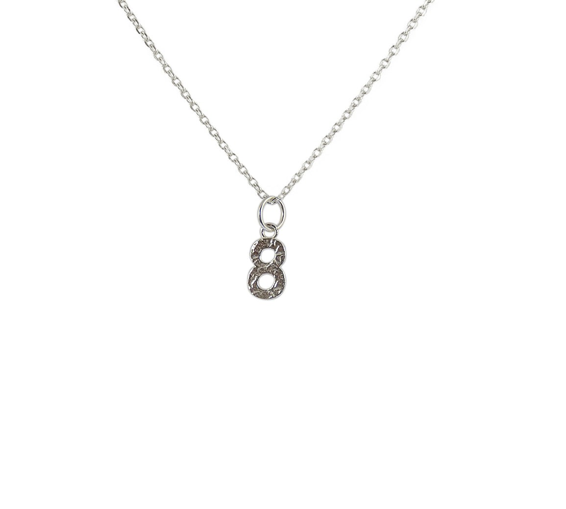 Luckyteam bijoux femme argent 925 collier chiffre 8