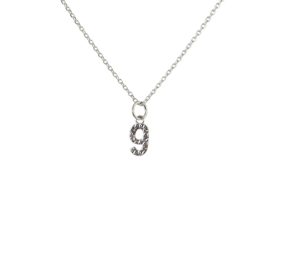Luckyteam bijoux femme argent 925 collier chiffre 9