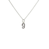 Luckyteam bijoux femme argent 925 collier chiffre 9