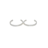 Bague double martelée en argent 925 - Bagues