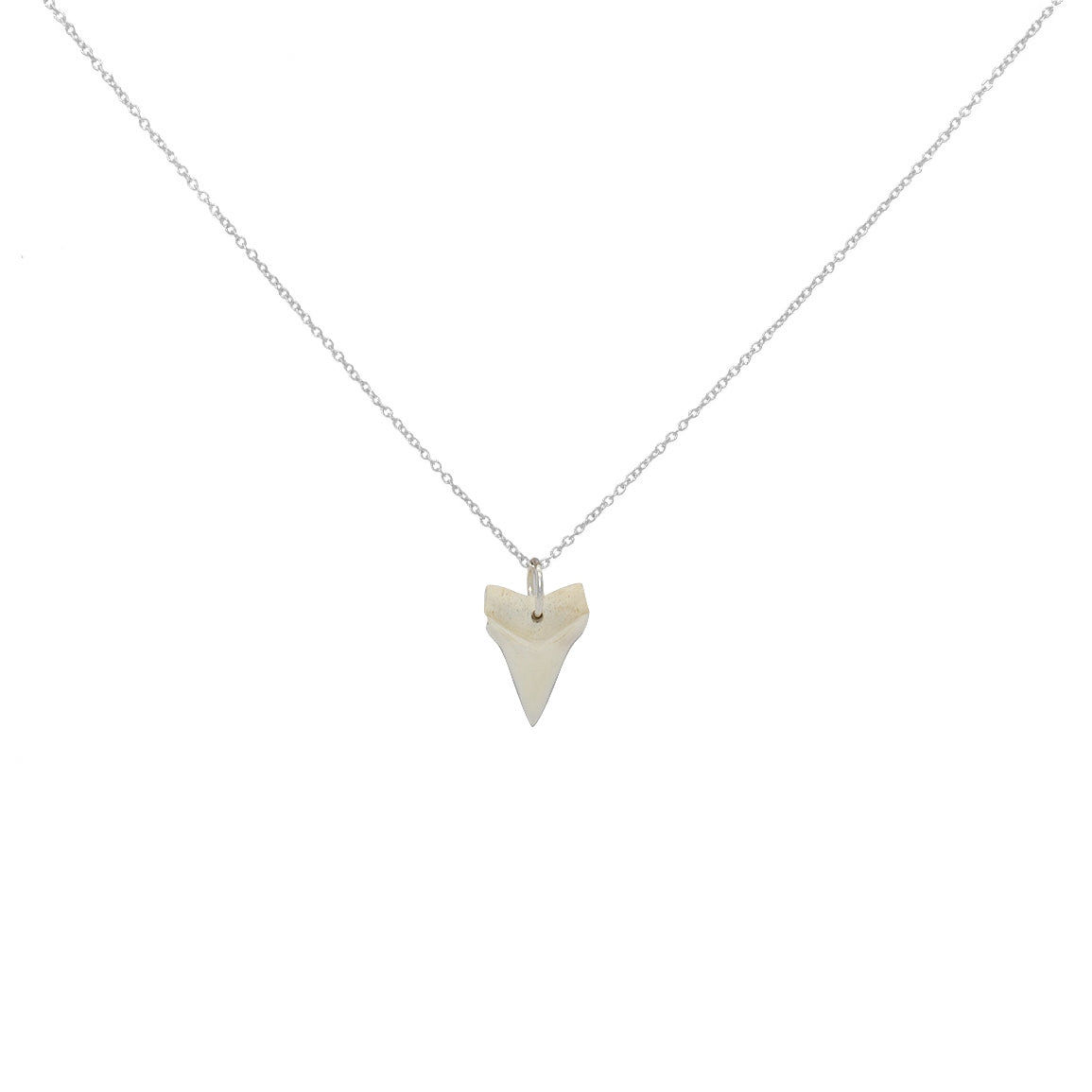 Collier argent 925 pendentif dent de requin