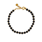 Bracelet doré et perles - AGATE GIVRÉE