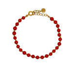Bracelet doré et perles - PIERRES NAURELLES