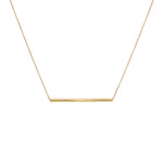 Collier doré grand tube