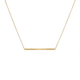 Collier doré grand tube
