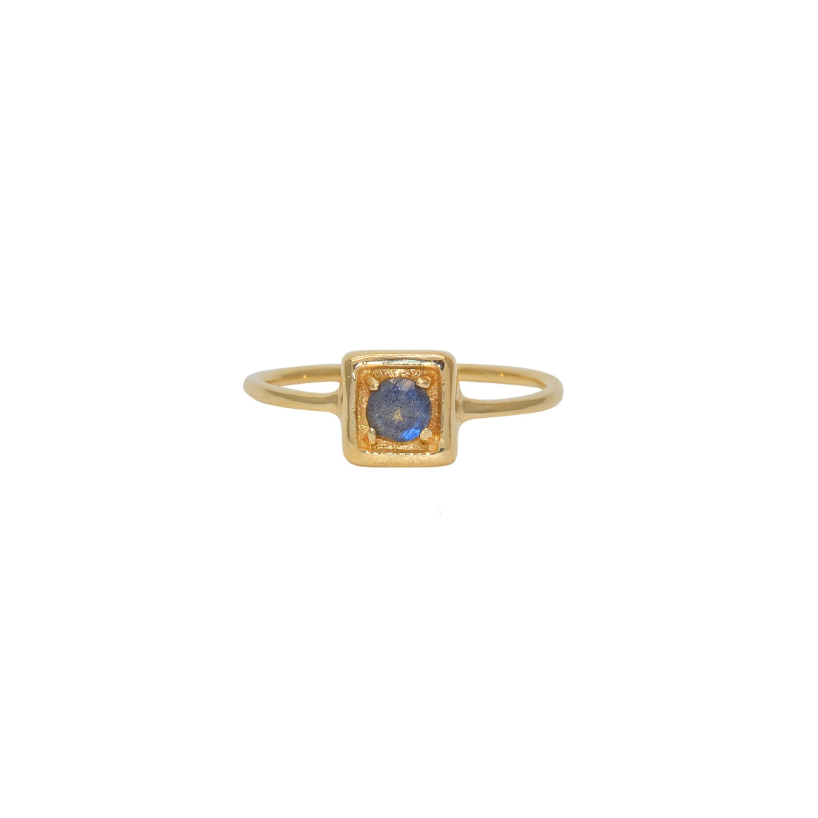 Bague dorée et pierre - Bagues