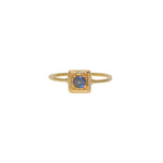 Bague dorée et pierre - Bagues