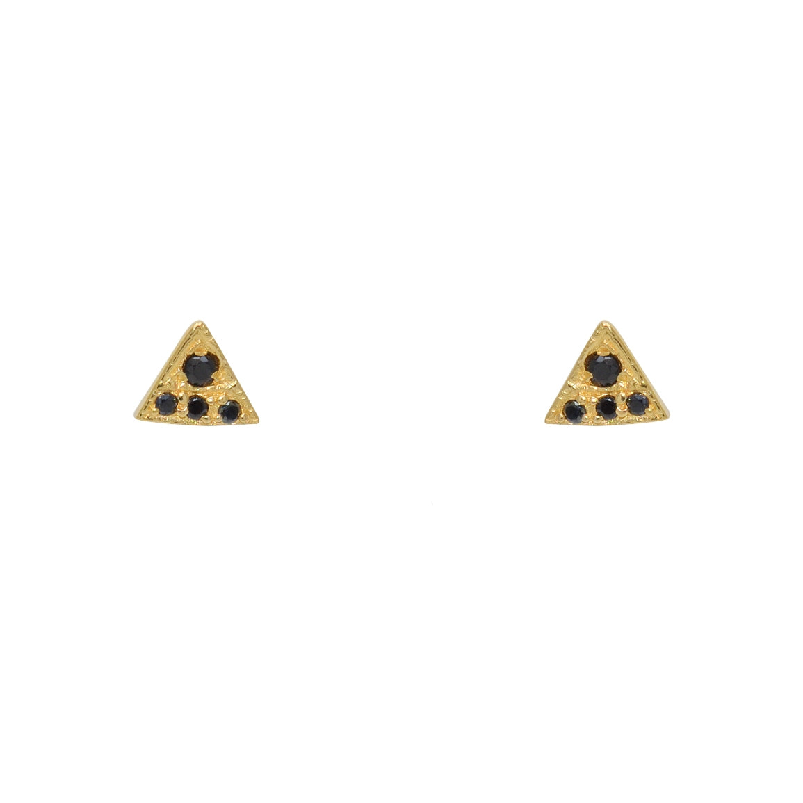 Boucles dorées et zircons - ZIRCONS NOIRS