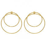 Boucles dorées martelées