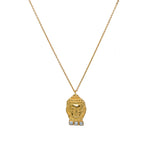 Sautoir doré pendentif bouddha et perle de culture